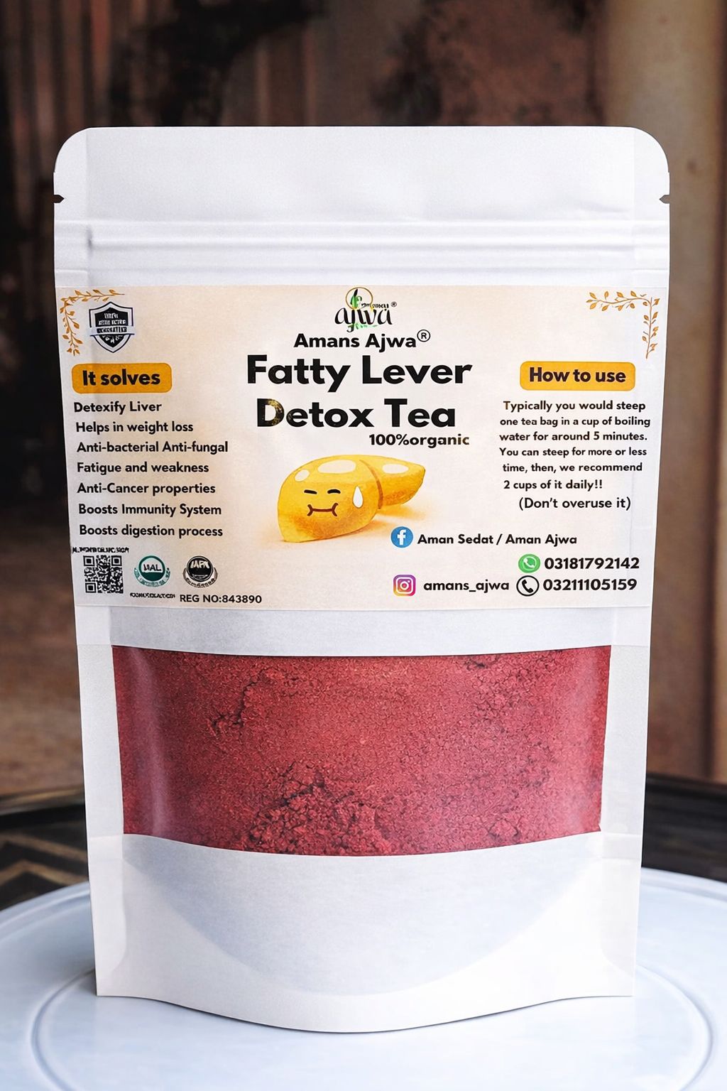 Fatty lever detox tea